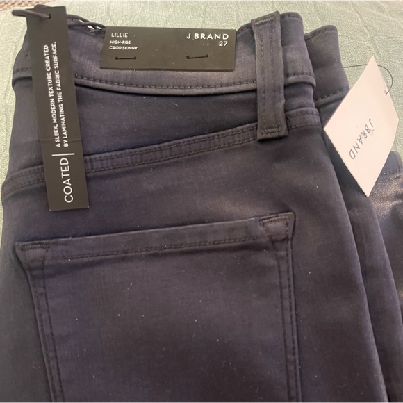 J BRAND Coated Dark Wash Skinny Jeans - Picture 4 of 5